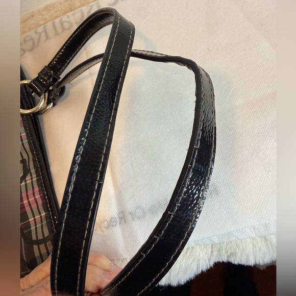 COACH PLAID TARTAN FUSHIA BAG - Picture 11 of 16